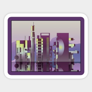 FUTURE CITYSCAPE Sticker